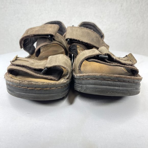 NOAT Mens Martin 45 US 11.5/12 Suede Adjustable Velcro Strap Orthotic Sandals - Picture 3 of 10